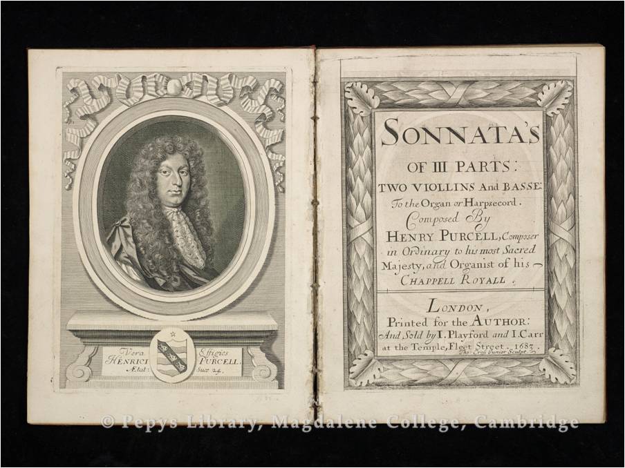 Item 4: Book: Sonnata’s of III parts, by Henry Purcell, 1683