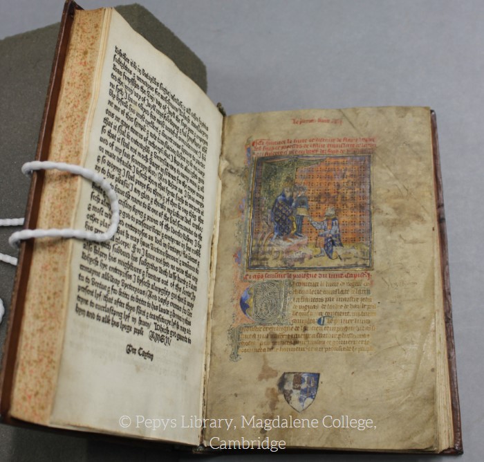 The book of the feat of arms and chivalry by Christine de Pisan, 1489 ; Dere militari by Vegetius, c14th (Pepys Library)
