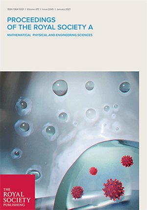 Our latest paper on aerosol/spray modelling in the context of respiratory releases and COVID-19 featured as the cover of the Proceedings A.