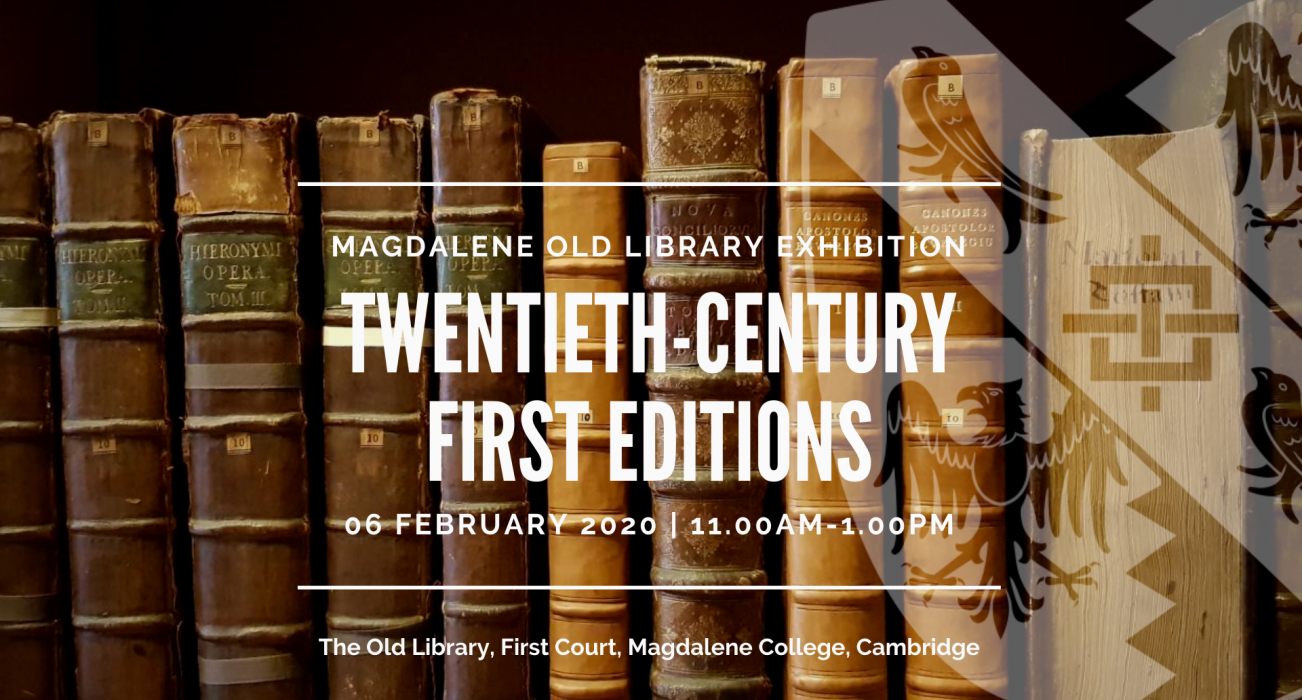 Old Library Exhibition; Twentieth-Century First Editions