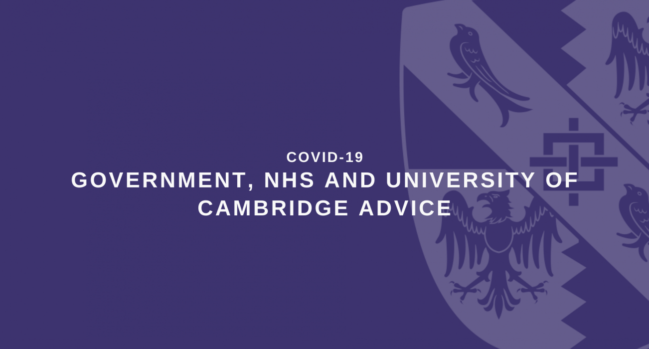 Government, NHS and University of Cambridge Advice