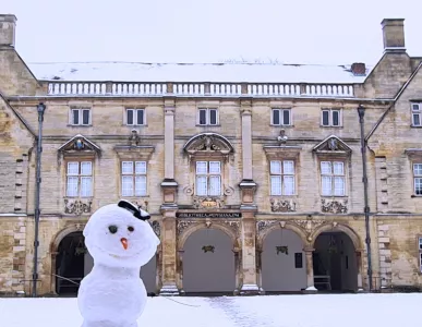 Pepys Library snowman